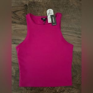 NWT express hot pink body contour collection tank top